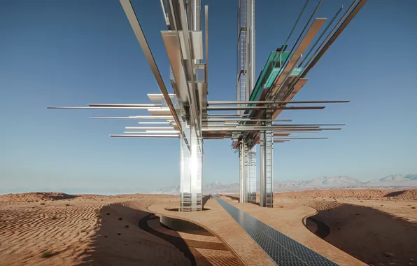 Skyscraper, neom, saudi arabia, epicon region