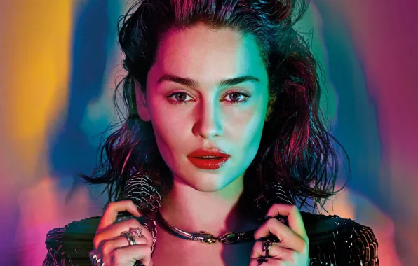 Украшения, актриса, Emilia Clarke, Эмилия Кларк, взглад