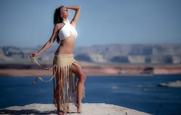 Лето, девушка, поза