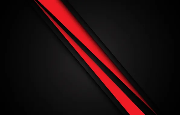Линии, красный, фон, черный, background