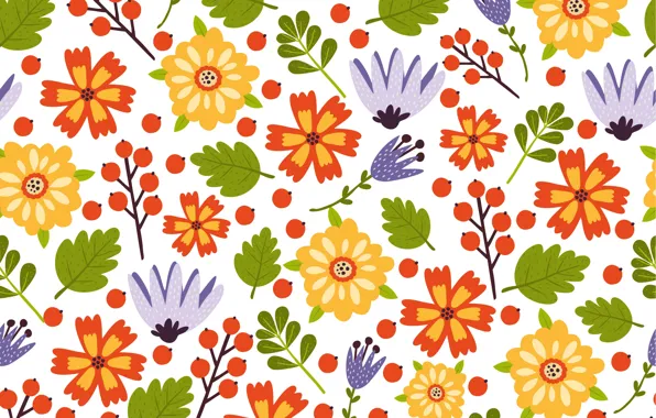 Картинка цветы, colorful, summer, flower, pattern
