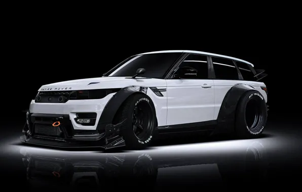 Картинка Land Rover, Range Rover, Body, Front, White, Tuning, Kit