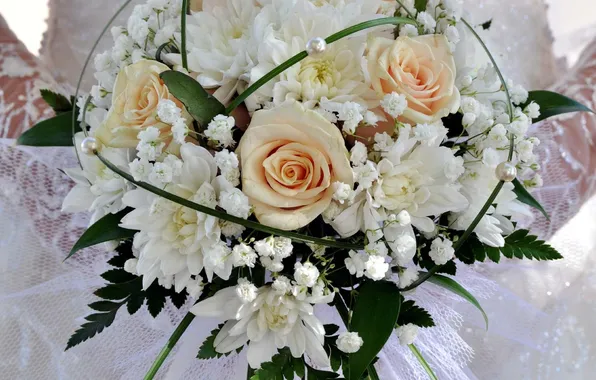Картинка цветы, букет, свадьба