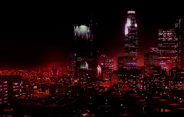 City, game, night, Grand Theft Auto V, GTA V, GTA 5