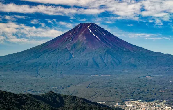 Картинка природа, гора, вулкан, Япония, Fuji