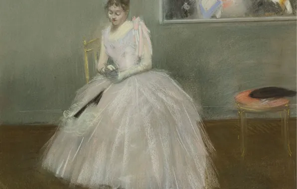 Картина, жанровая, Le Carnet de Bal, Жан-Луи Форен, Jean-Louis Forain
