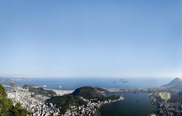 Картинка небо, город, бразилия, rio de janeiro, рио