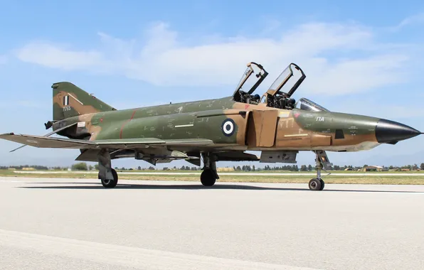 Истребитель, Фонарь, Стоянка, F-4 Phantom II, Шасси, ВВС Греции, Hellenic Air Force, McDonnell Douglas RF-4E …