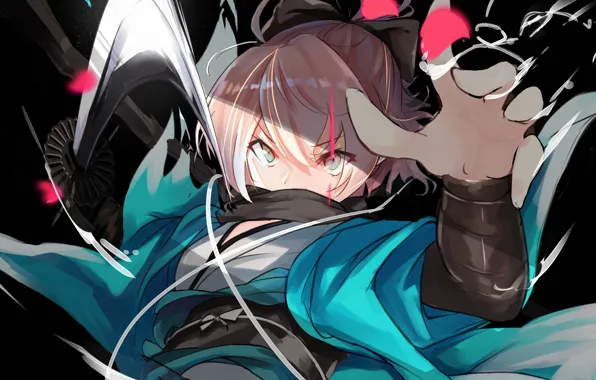 Взгляд, девушка, злой взгляд, Sakura Saber, Fate / Grand Order, Судьба великая кампания