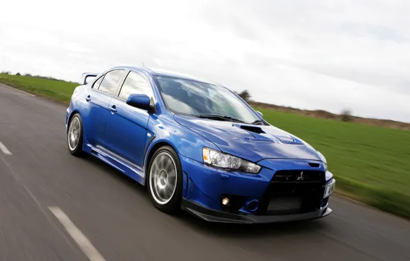 Природа, япония, трасса, evo x
