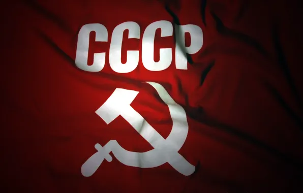 Картинка фон, флаг, СССР, серп и молот
