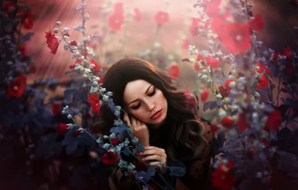ЦВЕТЫ, Judy Goldammer, by Melanie Dietze, Модель Джуди Голдаммер