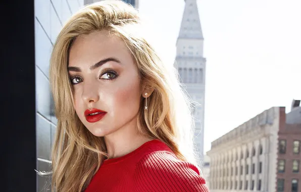 Взгляд, девушка, город, Peyton List