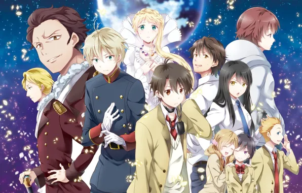 Аниме, Космос, арт, персонажи, Aldnoah Zero, Альдноа зеро