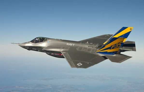 Самолет, высота, истребитель, F-35