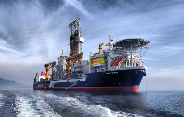 Океан, Море, Судно, Vessel, Offshore, Stena Forth, Drill Ship, M/V Stena Forth