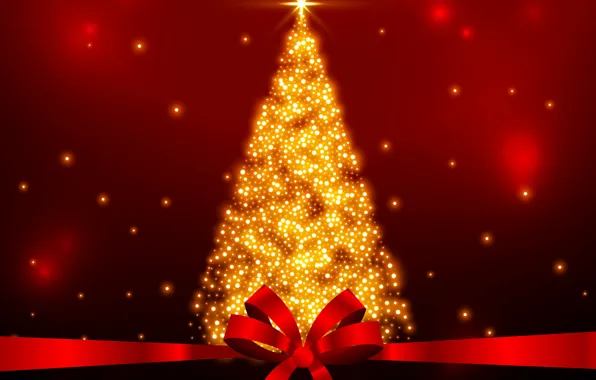 Картинка звезды, украшения, золото, елка, Рождество, Новый год, golden, christmas