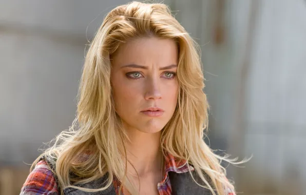 Взгляд, девушка, поза, волосы, макияж, girl, Amber Heard, face