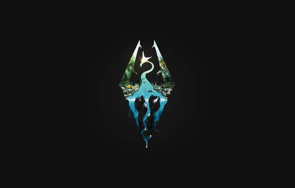 Природа, дракон, skyrim
