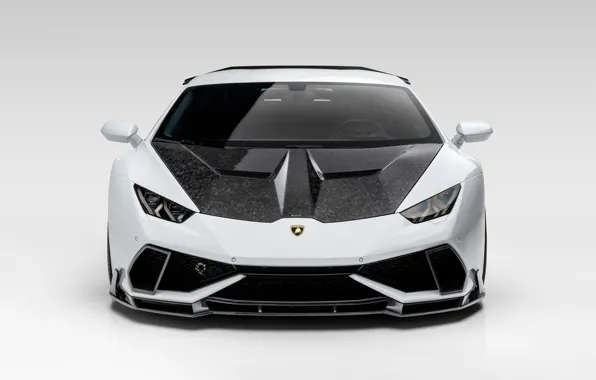 Картинка Lamborghini, Front, White, VAG, Performante, Huracan