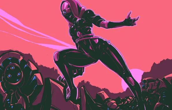 Инопланетянин, шлем, Mass Effect, tali, Tali'Zorah nar Rayya, Tali'Zorah