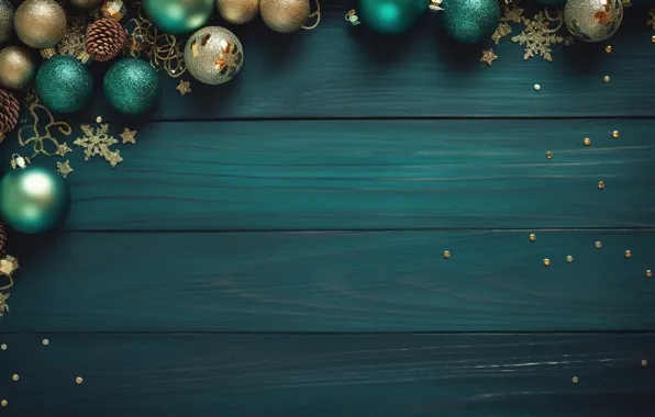 Картинка украшения, фон, шары, Новый Год, Рождество, golden, new year, Christmas