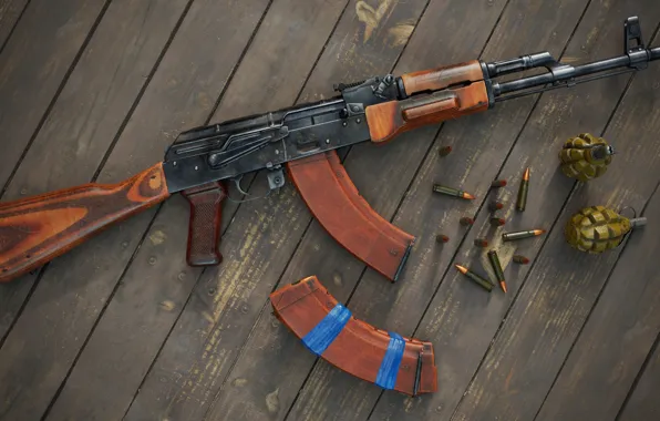 СССР, АКМ, Автомат Калашникова Модернизированный, Лимонка, Ф-1, Андрей Станавов