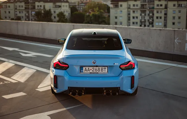 Картинка BMW, rear, M2, G87, 🤢, BMW M2 AT