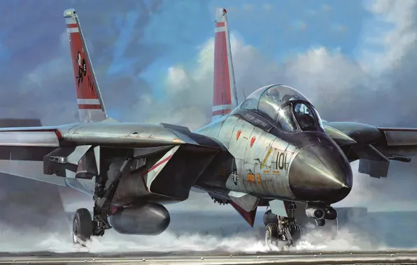 США, Палубный, истребитель-перехватчик, многоцелевой истребитель, Grumman F-14 Tomcat, US NAVY, F-14D Tomcat