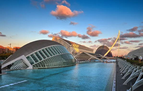 Картинка Испания, Валенсия, архитектурный комплекс, Город искусств и наук