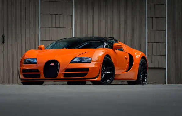 Картинка Bugatti, veyron, sport, super, orange