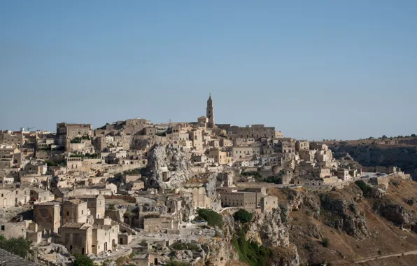 Италия, панорама, Матера