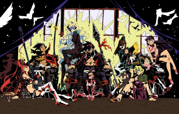 Аниме, арт, персонажи, Tengen Toppa Gurren-Lagann