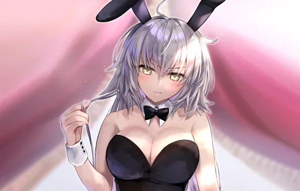 Girl, sexy, cleavage, long hair, boobs, anime, beautiful, pretty
