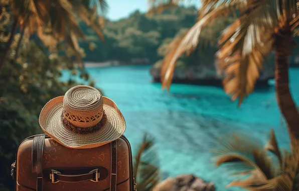 Море, пляж, лето, отдых, чемодан, summer, holidays, курорт
