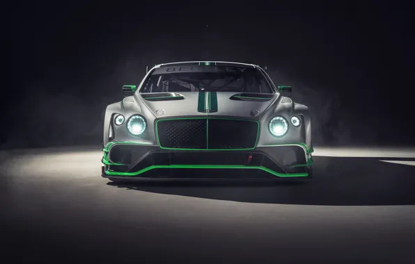 Bentley, Continental, гоночное авто, вид спереди, GT3, 2018