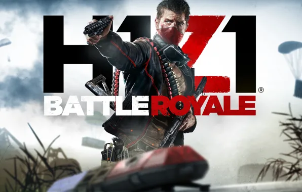 Игра, маска, мужчина, H1Z1
