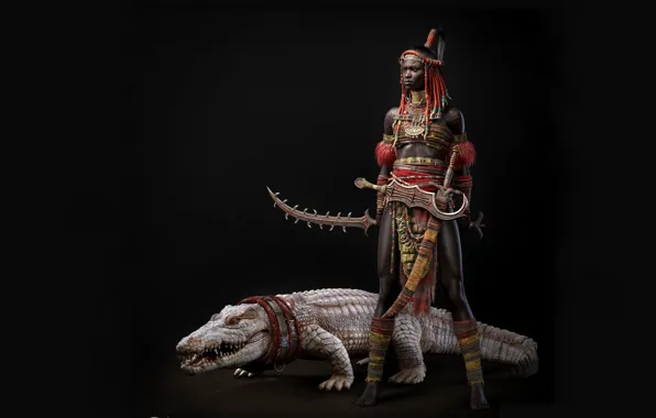 Воительница, Крокодил, Африканка, Plarium, Спарта: Война Империй, Олег Божко, Плариум