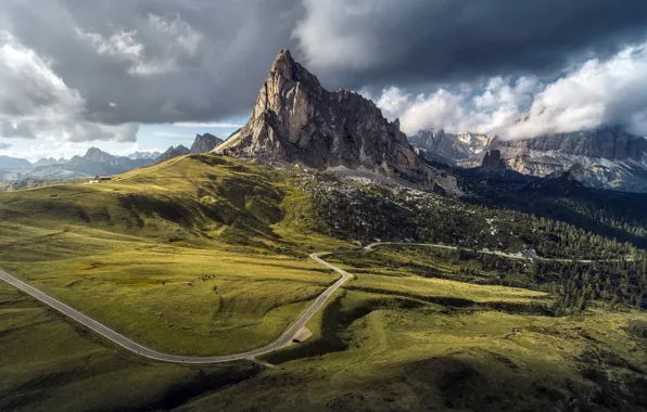 Картинка mountains, Italian Dolomites, Passo Giau