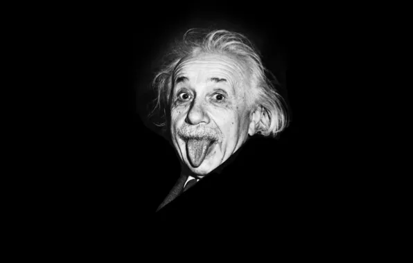 Картинка язык, лицо, фон, Альберт Эйнштейн, Albert Einstein, физик, теоретик, учёный