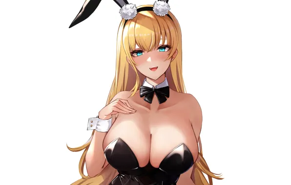 Girl, sexy, cleavage, long hair, boobs, anime, beautiful, pretty
