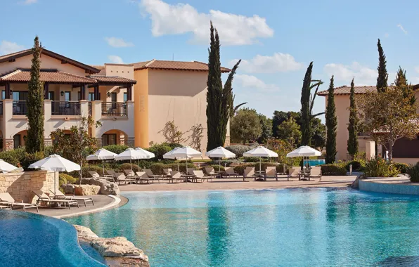 Отдых, бассейн, отель, Кипр, Hotel Aphrodite Hills Resort