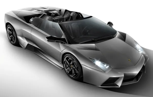 Картинка Roadster, Lamborghini, Ламборджини, суперкар, Lamborghini Reventon, светлый фон, вид сверух