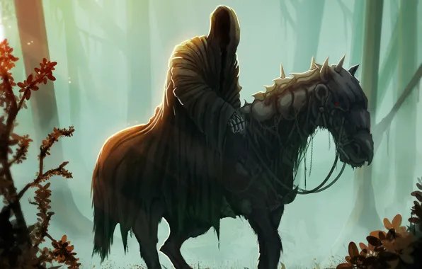 Рисунок, Лес, Властелин Колец, Арт, Art, Призрак, The Lord of the Rings, Concept Art