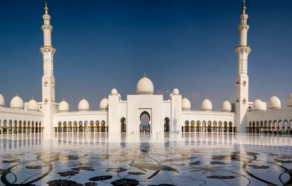 Картинка Abu Dhabi, ОАЭ, Мечеть шейха Зайда, большая мечеть