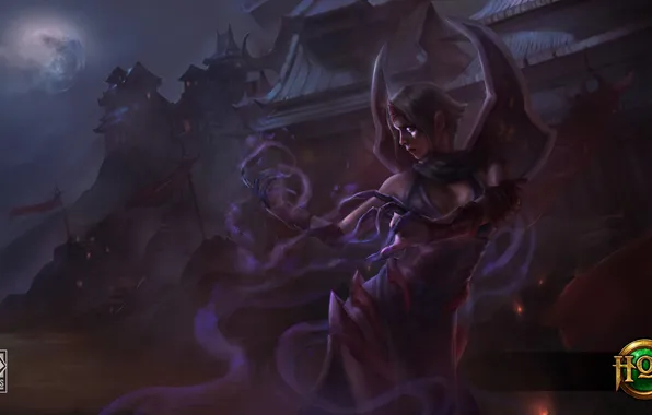 Девушка, Heroes of Newerth, Veil, moba, Circe, The Shroud