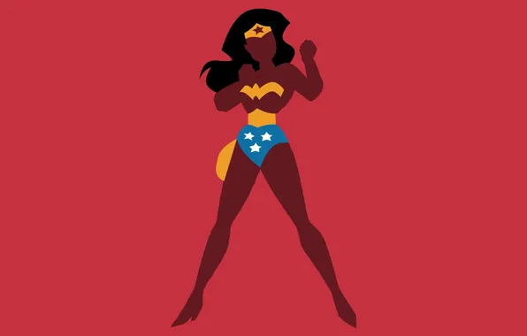 Минимализм, Wonder Woman, Minimal, DC Comics, Justice League, Лига Справедливости, Чудо-Женщина
