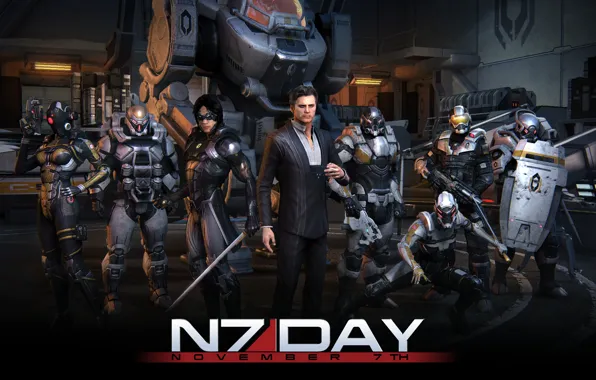 Робот, Mass Effect, Призрак, Цербер, Кай Лен