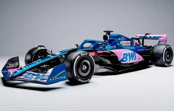 Картинка экстерьер, Formula One, Alpine, гоночный автомобиль, 2022, A522