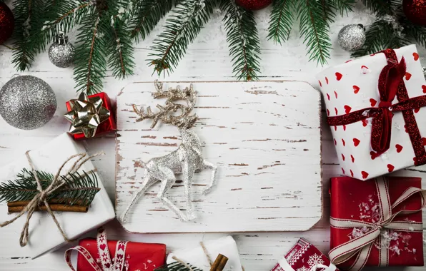 Картинка шары, елка, Новый Год, Рождество, подарки, Christmas, balls, wood